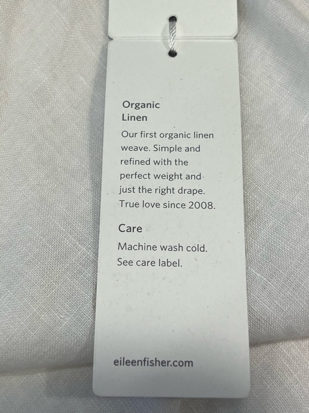 Eileen Fisher Organic Linen Ivory Maxi Skirt XL Pull On Flowy Minimalist - Picture 8 of 10